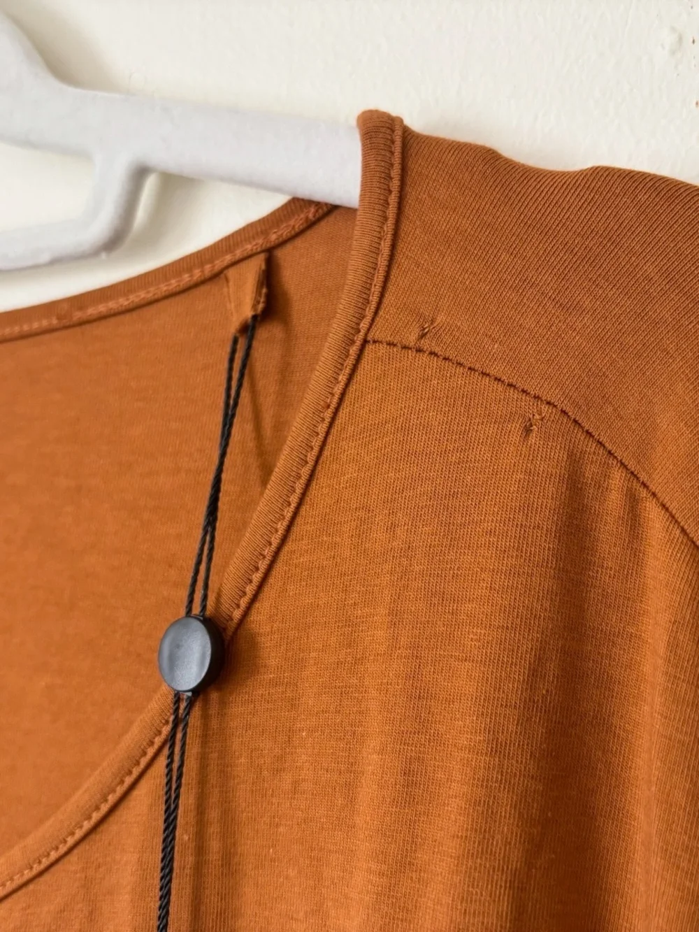 Universal Standard Pima Cotton Midi Dress in Ochre Rust - Picture 4 of 6